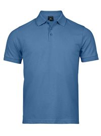 Poloshirt Herren Stretch Blau
