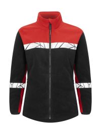 Rote Warnschutz Fleecejacke für Damen mit atmungsaktivem Fleece und funktionalem Schnitt