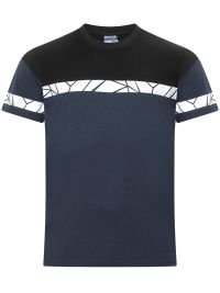 Herren Warnshirt marineblau mit reflektierenden Einsätzen und sportlichem Schnitt