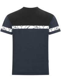 Herren Warnshirt marineblau mit reflektierenden Einsätzen und sportlichem Schnitt