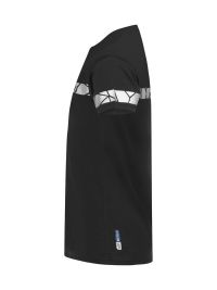 Schwarzes Herren-T-Shirt mit reflektierenden Einsätzen und sportlichem Schnitt