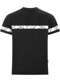 Schwarzes Herren-T-Shirt mit reflektierenden Einsätzen und sportlichem Schnitt