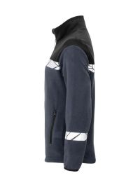 Marineblaue Warnschutzjacke für Damen mit atmungsaktivem Fleece und klassischem Look