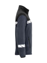 Marineblaue Warnschutzjacke für Damen mit atmungsaktivem Fleece und klassischem Look