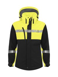 Sichtbare Softshelljacke für Damen