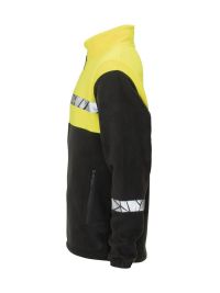 Gelbe Warnjacke Fleece für Herren mit atmungsaktivem Fleece und funktionalem Design