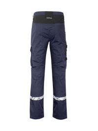 Warnschutz Arbeitshose Herren mit Reflektoren, Cargotasche und klassischem Schnitt