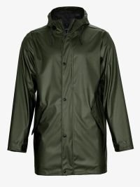 Olivgrüne York Unisex Regenjacke mit Kapuze, wasserdicht, verschweißte Nähte