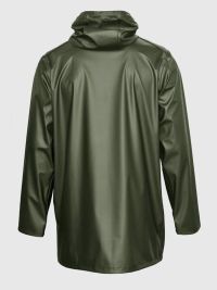 Olivgrüne York Unisex Regenjacke mit Kapuze, wasserdicht, verschweißte Nähte