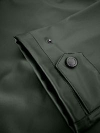 Olivgrüne York Unisex Regenjacke mit Kapuze, wasserdicht, verschweißte Nähte