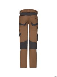 Arbeitshose Herren Dynax Next braun mit Stretch und Kniepolstertaschen