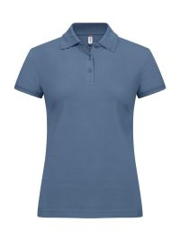 Damen Poloshirts steel blue