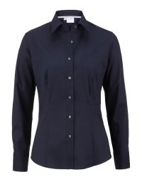 OLYMP Damenbluse Level 5 Body Fit in Marine Dunkelblau