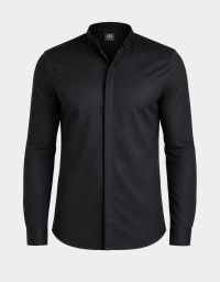 Herren Kochjacke Astoria schwarz mit Jersey-Rücken und modernem Schnitt