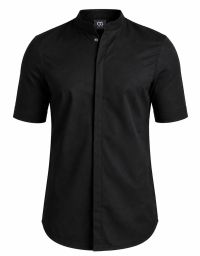 Herren Kurzarm Jacke Alton schwarz mit Jersey-Rücken und modernem Schnitt