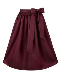 Bordeaux Dirndlschürze Annika 70 cm für Gastro Dirndl in Hotel und Service