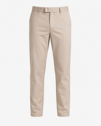 Beige Herren Arbeitshose Vincennes im Chino-Stil mit gerader Passform und Stretch-Anteil