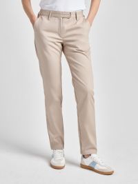 Beige Arbeitshose Damen Susannville im Chino-Stil mit gerader Passform und Stretch-Anteil