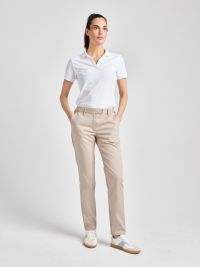 Beige Arbeitshose Damen Susannville im Chino-Stil mit gerader Passform und Stretch-Anteil