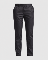 Schwarze Chinohose Damen Susannville mit gerader Passform und Stretch-Anteil