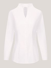 Seidensticker Damenbluse mit Kelchkragen – Slim Fit