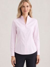 Seidensticker Damenbluse mit Kelchkragen – Slim Fit