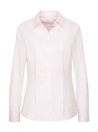 Feminine Slim-Fit-Bluse aus feinem Baumwoll-Twill