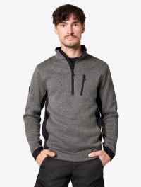 Unisex Fleece Troyer Patrick anthrazit-schwarz