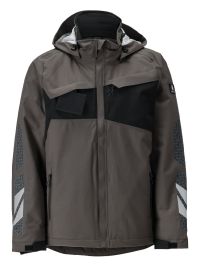 Herren Winterjacke Accelerate Dunkelanthrazit-Schwarz