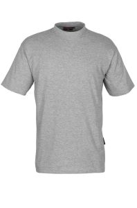 Unisex T-Shirt Crossover Grau-Meliert