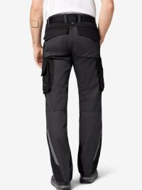 FHB Arbeitshose in Anthrazit-Schwarz mit praktischen Taschen für Handwerk und Workwear