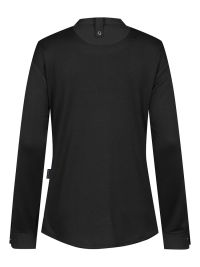Greiff Damen Kochhemd mit Jerseyeinsatz Schwarz