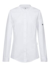 Greiff Damen Kochhemd mit Jerseyeinsatz Weiß