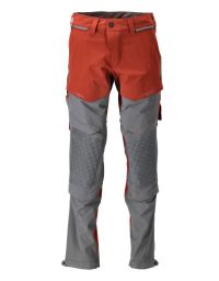 MASCOT Herren Hose mit Knietaschen Herbstrot/Anthrazitgrau 22279