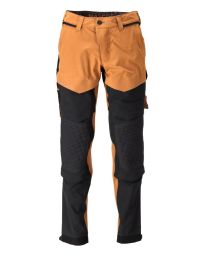 MASCOT Herren Hose mit Knietaschen Nussbraun/Schwarz 22279