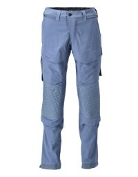 MASCOT Herren Hose mit Knietaschen Steinblau 22279