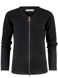 James Harvest Damen Cardigan Schwarz
