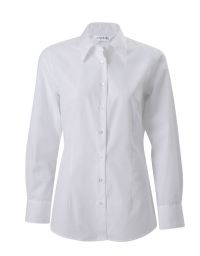 Damen Bluse Langarm Weiß