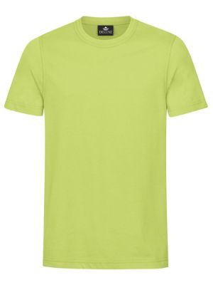 Hellgrünes Herren T-Shirt mit Rundhals, gerade geschnitten, für Beruf & Freizeit