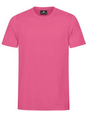 Rosa Herren T-Shirt mit Rundhals, gerade geschnitten, für Beruf & Freizeit