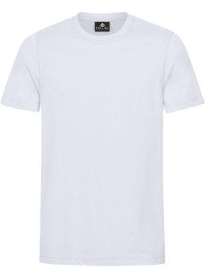 Weißes Herren T-Shirt mit Rundhals, gerade geschnitten, für Beruf & Freizeit
