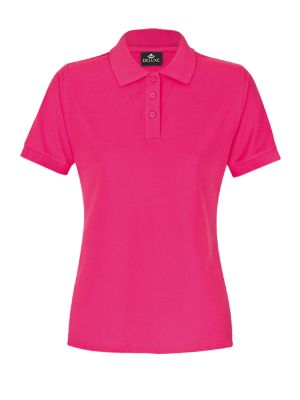Poloshirt Damen Fuchsia – tailliertes Piqué, XS–5XL, 60 °C, pflegeleicht & formstabil