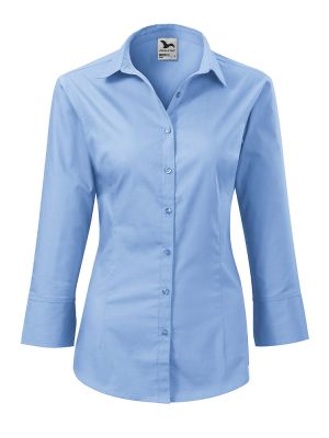 Preiswerte 3/4-Arm Bluse in Blau
