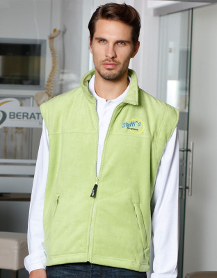 fleeceweste herren grün