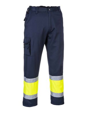 2-colour high-visibility combat trousers