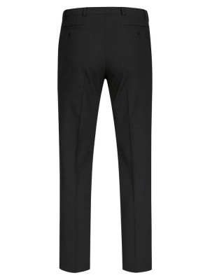 Schwarze Anzughose Herren Regular Fit – Business Hose aus Schurwoll-Mix mit Stretch