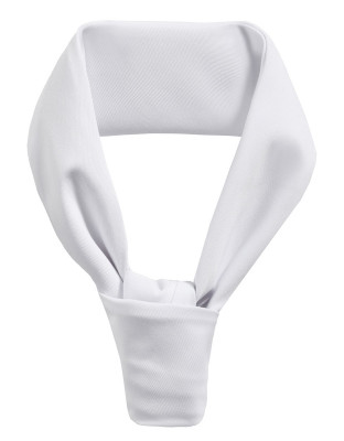 Koch Halstuch in Weiß für Profiköche – waschbar bis 95 °C, auch in Schwarz erhältlich