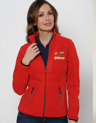 Fleecejacke Damen Rot