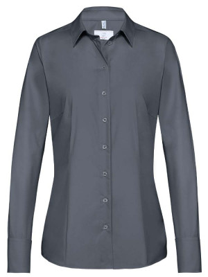 Damenbluse Langarm Grau