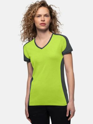 Womens Contrast Performance V-Shirt